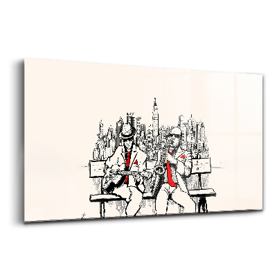 Foto-obraz szklany Jazz w nowym jorku