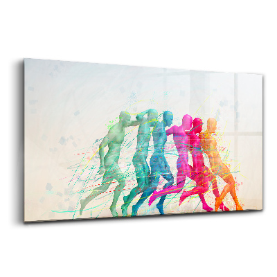 Obraz na szkle Kolorowi ludzie