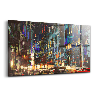 Obraz szklany Miasto nocą