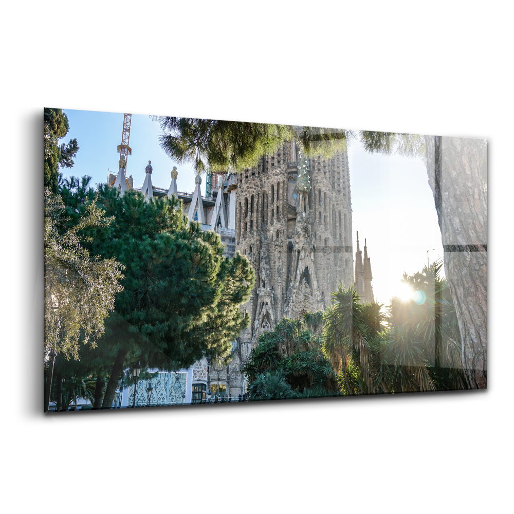 Obraz na szkle Park sagrada familia barcelona