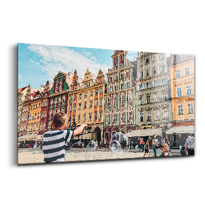 Obraz na szkle Dzieci rynek we wrocławiu