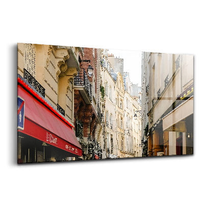 Obraz na szkle Francuska uliczka zabytkowe miasto