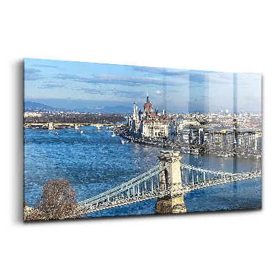 Obraz na szkle Most w budapeszcie