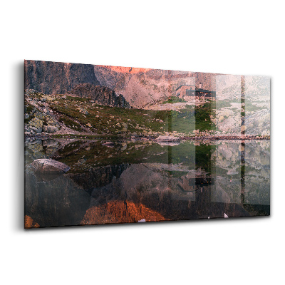 Obraz na szkle Staw górski Słowacja