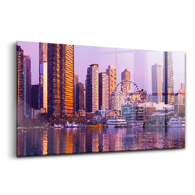 Obraz na szkle Widok na wieżowce USA