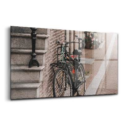 Obraz na szkle Rower w mieście