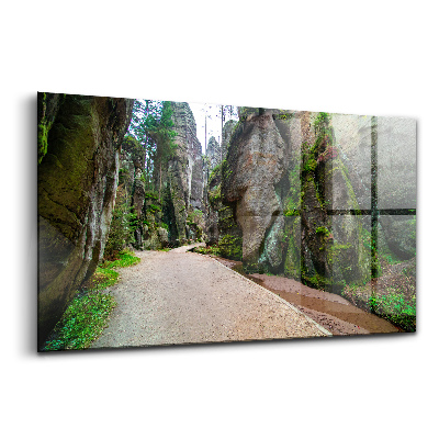 Obraz szklany Skalne miasto w czechach