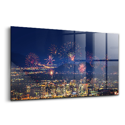 Fotoobraz na ścianę szklany Miasto Phoenix nocą