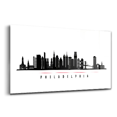 Obraz na szkle Ilustracja miasta Philadelphia