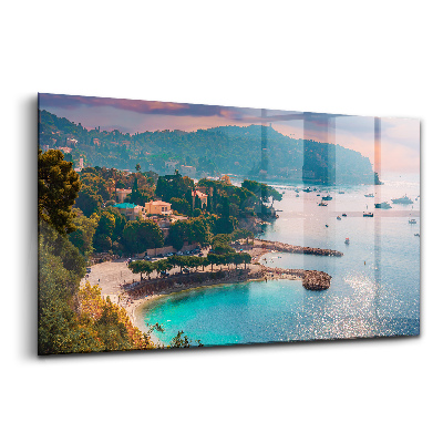 Obraz na szkle Widok na lazurowe wybrzeże