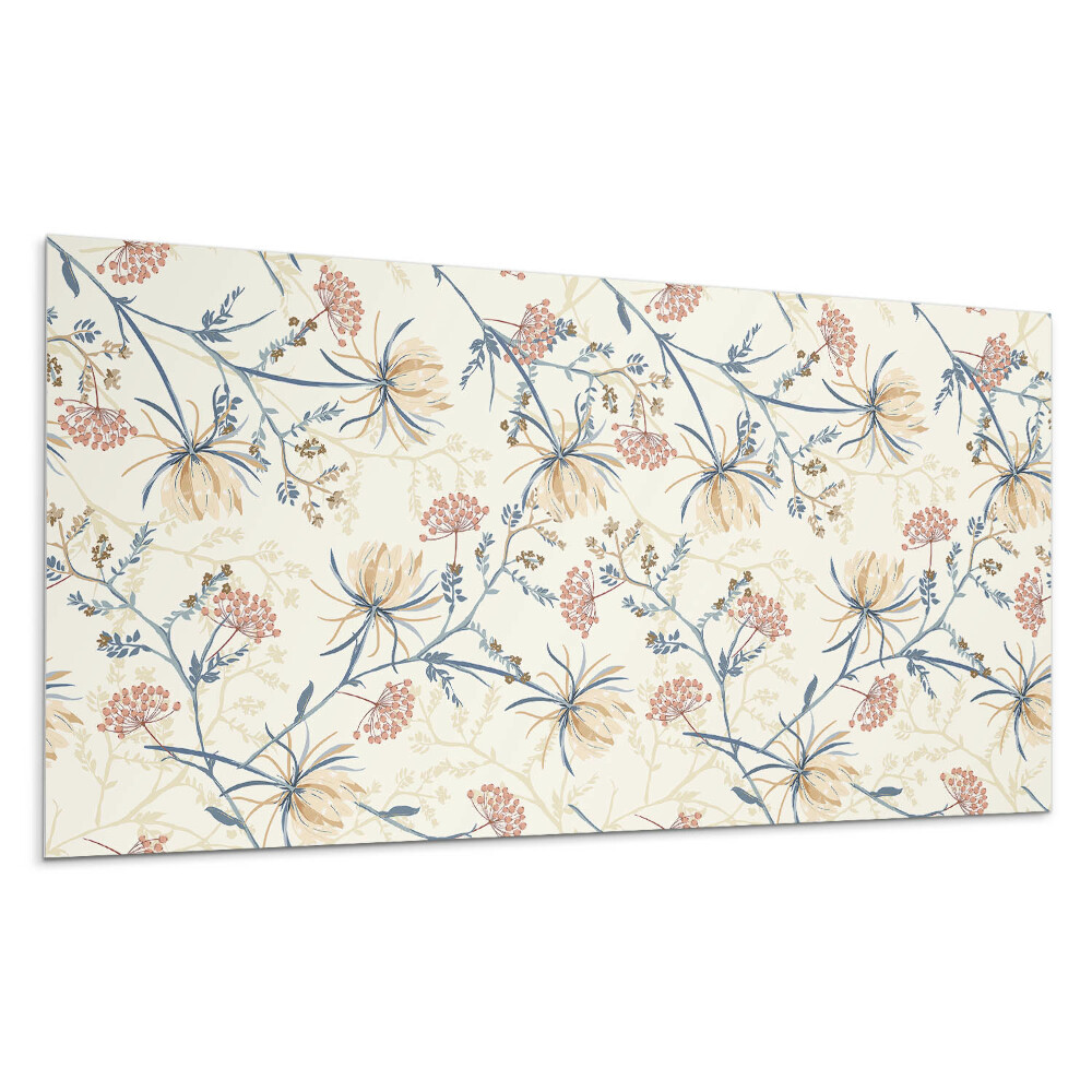 Płyta pcv na ścianę Kwiatowy wzór na tle