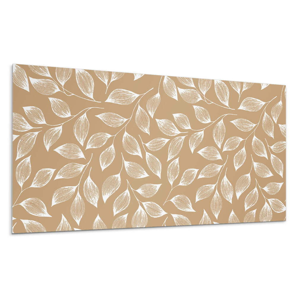 Płyta pcv na ścianę Liście na tle tekstury