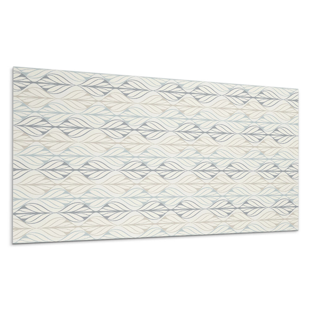 Płyta na ścianę Wzór liści w rombach