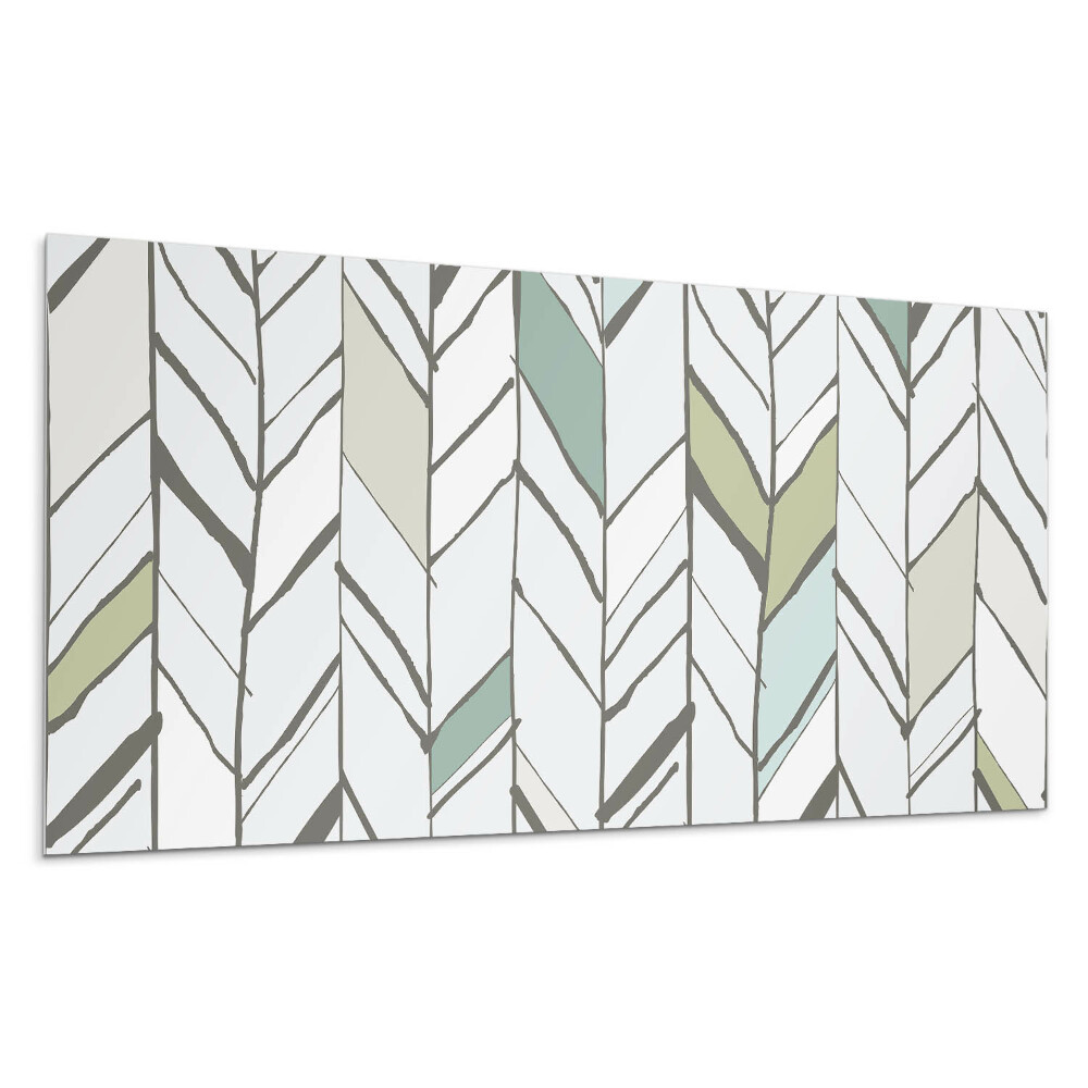 Panel na ścianę Wzór liści w paski