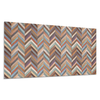 Płyta pcv na ścianę Wzór w jodełkę z drewna