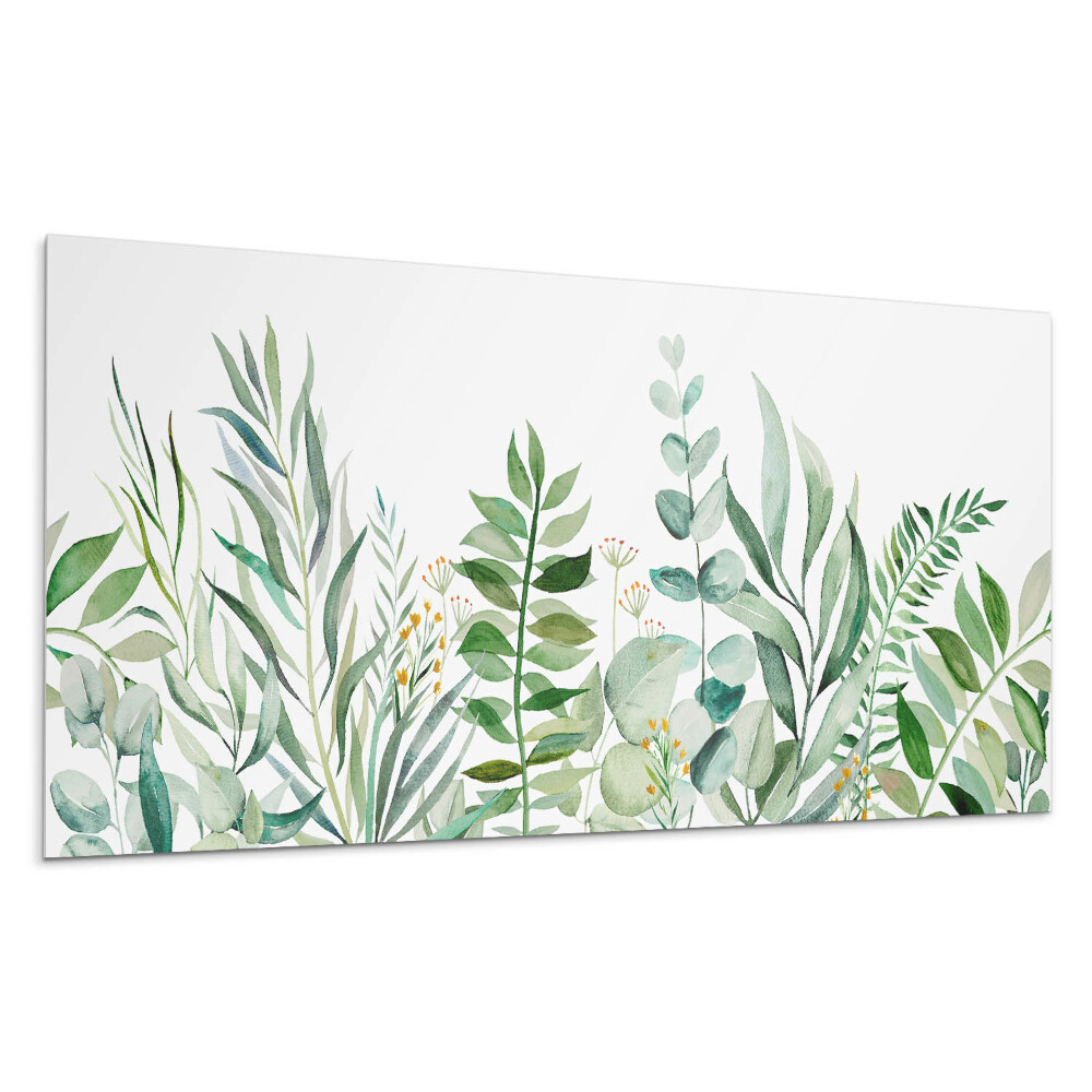 Płyta na ścianę Roślinne wzory liściaste