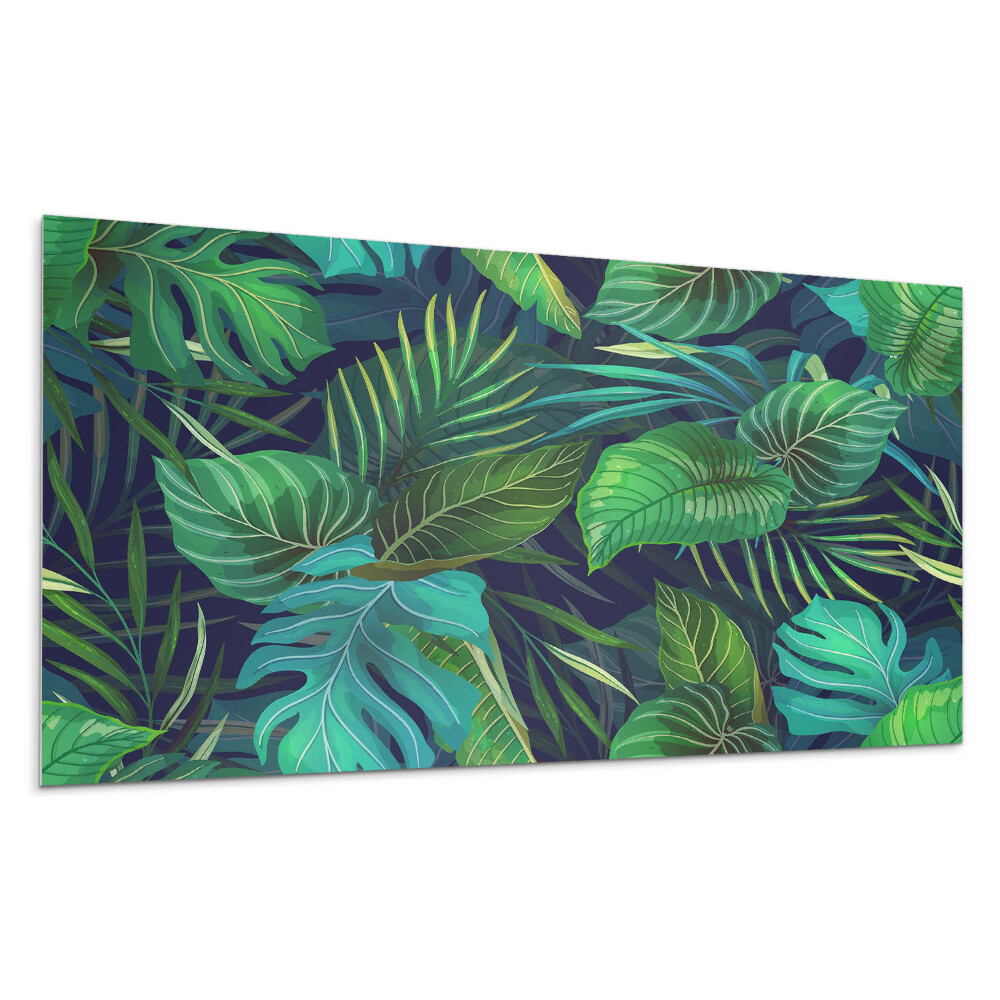 Panel na ścianę Liście tropikalne w gęstwinie
