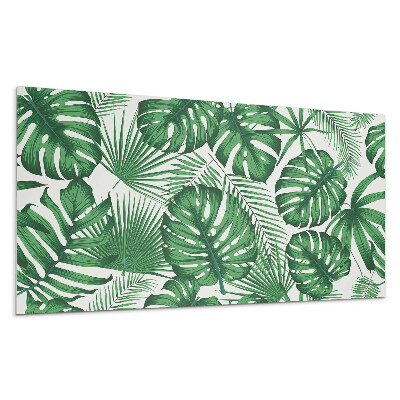 Płyta na ścianę Tropikalne liście w wzorze