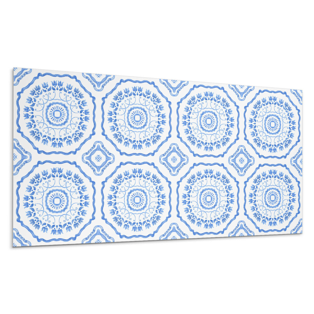 Płyta na ścianę Motyw kwiatowy w okręgu