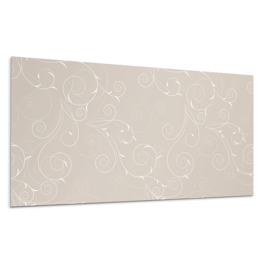 Płyta na ścianę Delikatne spirale i liście