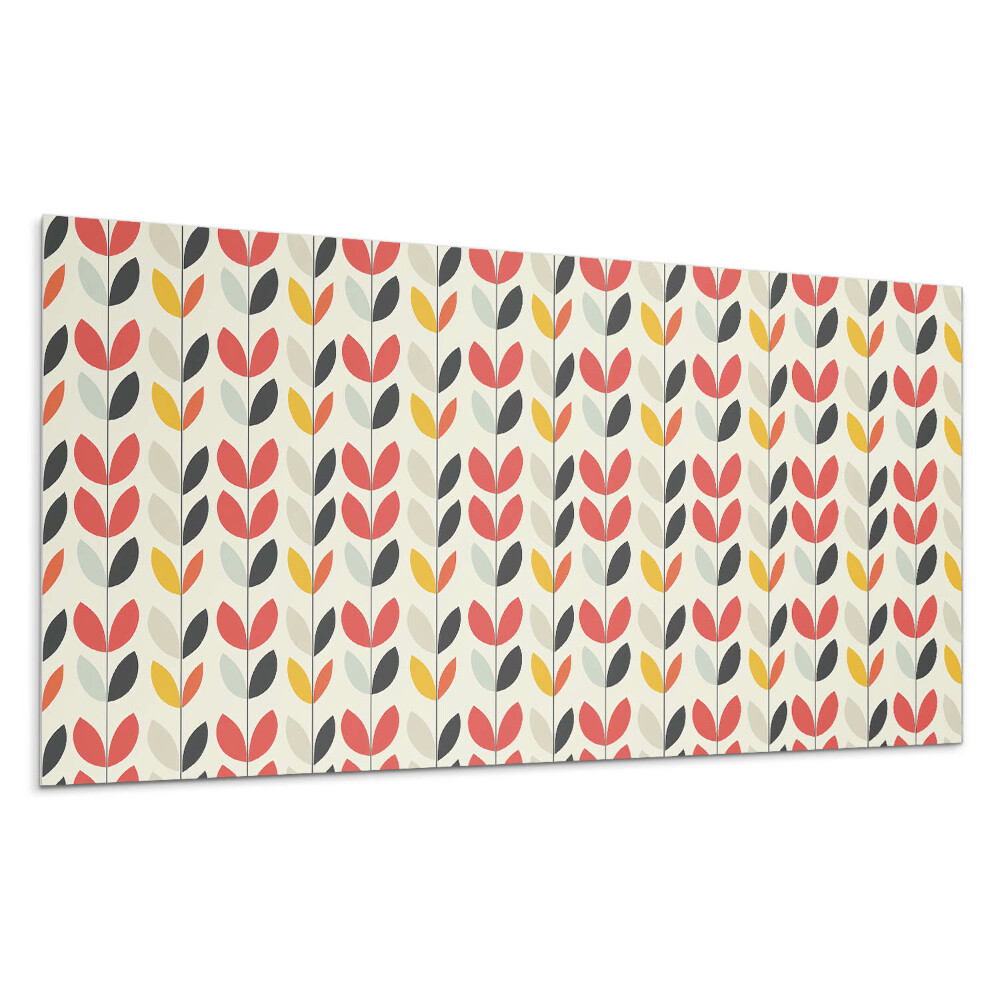 Panel na ścianę Wzór liści na tle