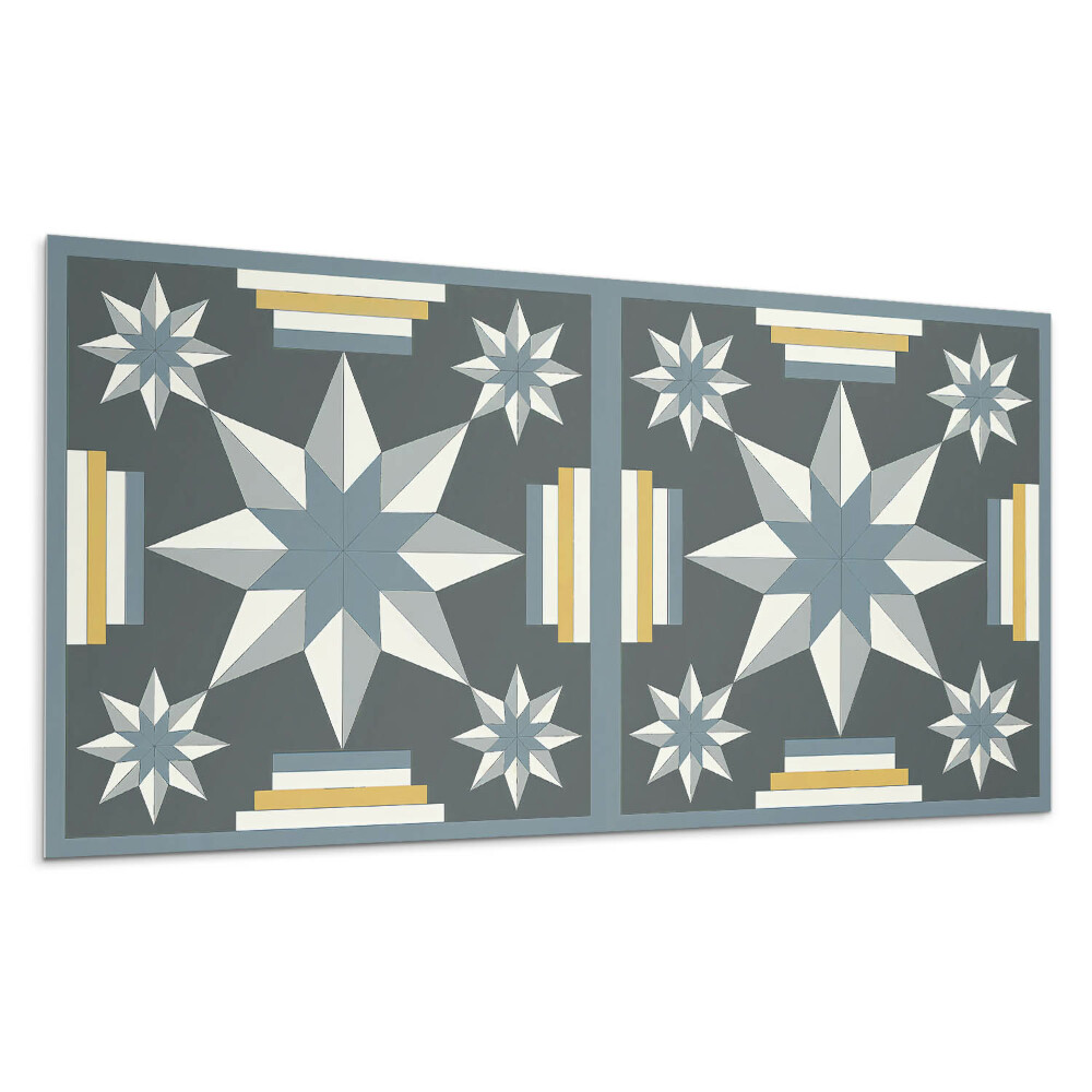 Płyta pcv na ścianę Geometria gwiazd i prostokątów