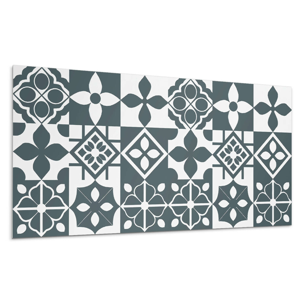 Płyta pcv na ścianę Wzory geometryczne w kafelkach