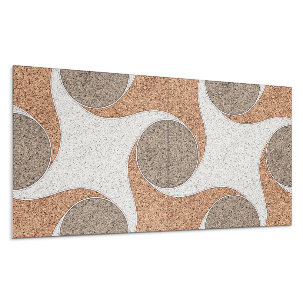 Panel ścienny Wzór z okręgami i falami