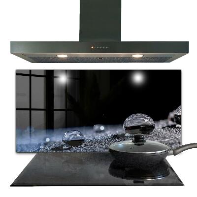 Szkło na ścianę do kuchni Kropla Rosy o Poranku