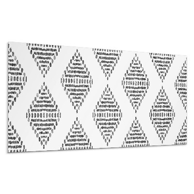 Panel ścienny Wzór diamentowy w siatce