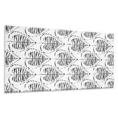 Płyta pcv na ścianę Wzór liści w rytmie