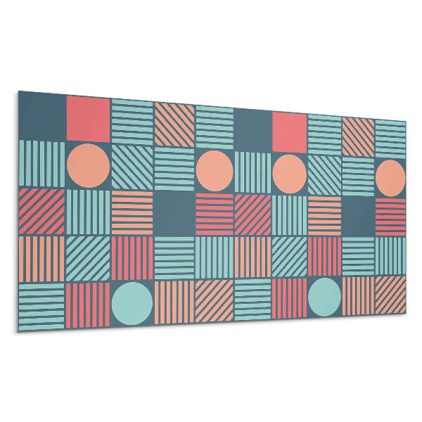 Panel na ścianę Geometria z kolorowymi kształtami