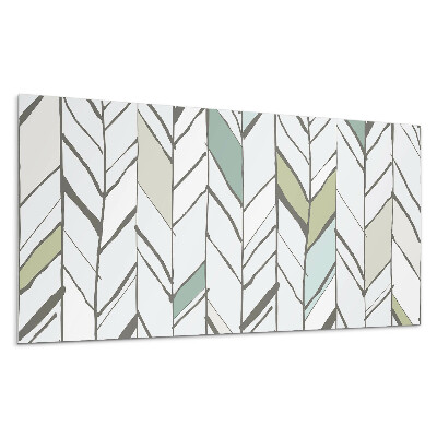 Panel na ścianę Wzór liści w paski