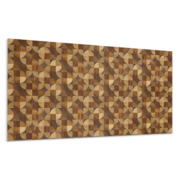 Panel na ścianę Geometryczny wzór drewna