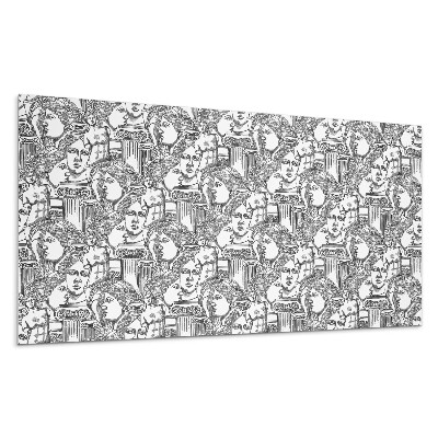 Panel ścienny Wzór z klasycznymi rzeźbami