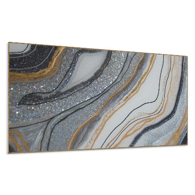 Panel na ścianę Abstrakcyjne fale z blaskiem