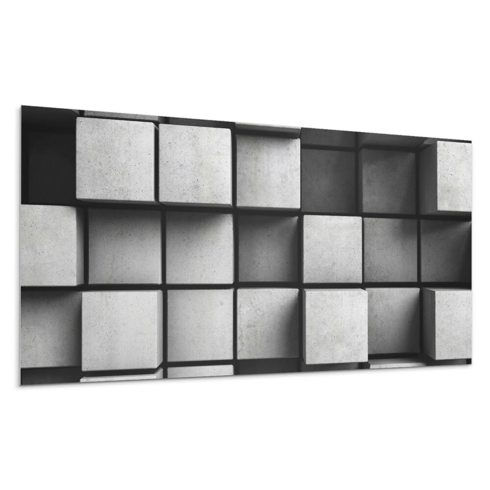Płyta na ścianę Układ geometrycznych bloków
