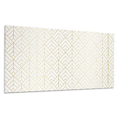 Panel na ścianę Wzór liści w układzie 3D