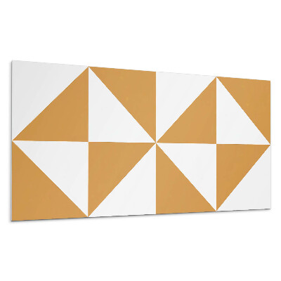 Płyta pcv na ścianę Geometryczne trójkąty w kwadratach