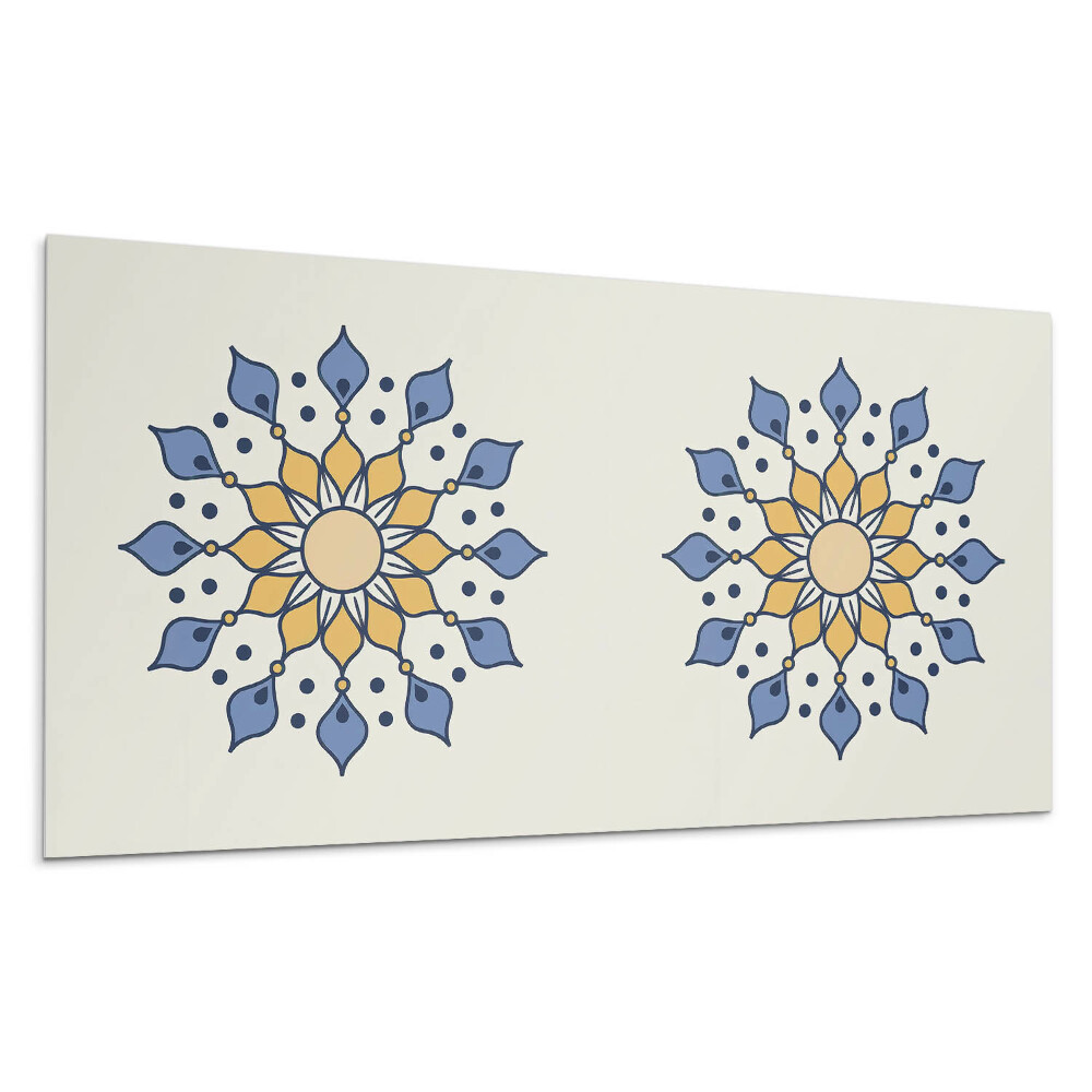 Panel ścienny Mandala z kwiatowymi wzorami