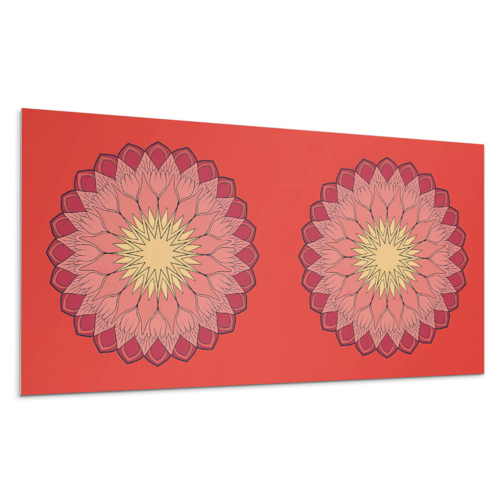 Płyta na ścianę Kwiatowy mandala wzór