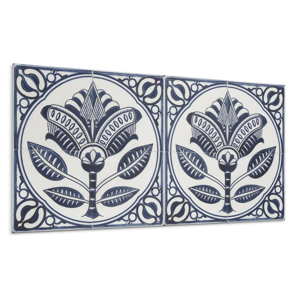 Panel ścienny Kwiatowy wzór ceramiczny