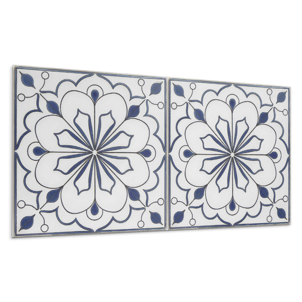 Płyta na ścianę Kwiatowy wzór ceramiczny