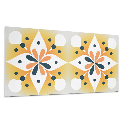 Panel ścienny Kwiatowy wzór z kropkami