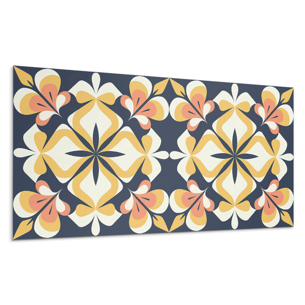 Panel na ścianę Geometryczny wzór kwiatowy