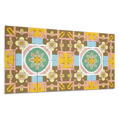 Płyta na ścianę Wzór kwiatowy na tle