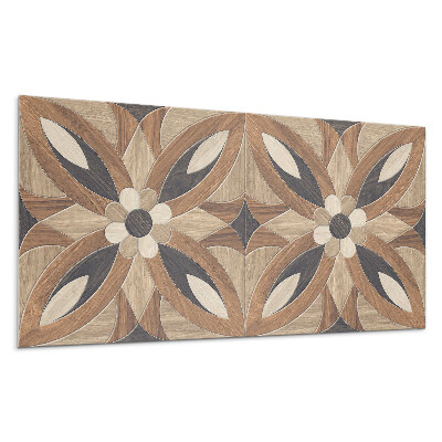 Panel na ścianę Wzór kwiatowy z drewna