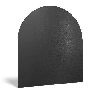 Półowalna płyta pod piec czarny panel stalowy