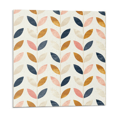 Panel dekoracyjny Liściasty układ w harmonijnych rzędach