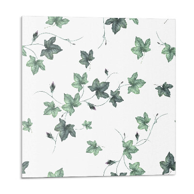 Panel ścienny pcv Liściasty wzór na jasnej powierzchni